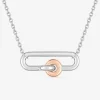 Collier fantaisie bicolore argent 925 ‰ SO OR