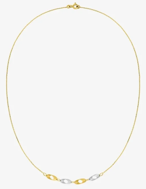 Collier fantaisie bicolore 375 ‰ SO OR