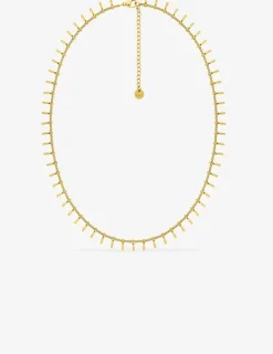Collier fantaisie en acier doré SO OR