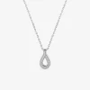 Collier fantaisie en argent 925‰ rhodié et oxyde de zirconium SO OR