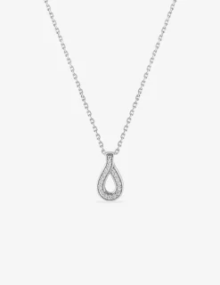 Collier fantaisie en argent 925‰ rhodié et oxyde de zirconium SO OR