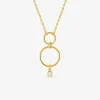 Collier fantaisie en plaqué or et oxyde de zirconium SO OR