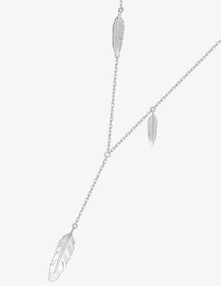 Collier fantaisie feuilles en argent 925 ‰ rhodié SO OR