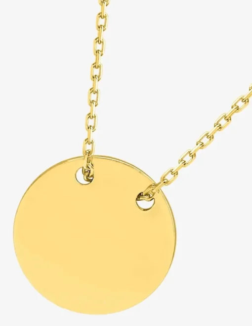 Collier fantaisie pastille or jaune 750 ‰ SO OR