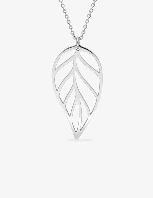 Collier feuille acier SO OR