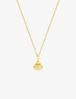 Collier feuille or jaune 750‰ SO OR
