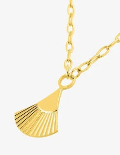 Collier feuille or jaune 750‰ SO OR