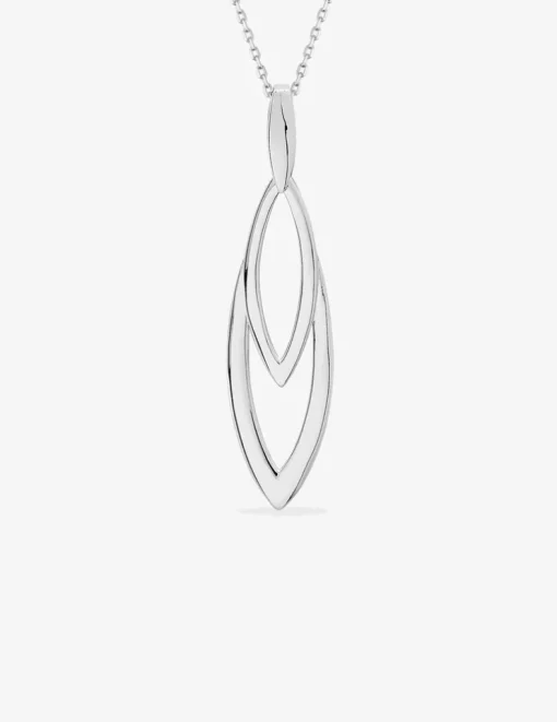 Collier feuilles argent 925‰ rhodié SO OR