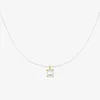 Collier fil nylon plaqué or et perle d'imitation 4 mm SO OR
