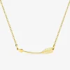 Collier flèche acier doré SO OR