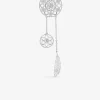 Collier fleur et plume argent 925‰ rhodié SO OR