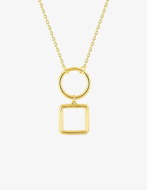 Collier géométrique plaqué or SO OR