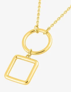 Collier géométrique plaqué or SO OR