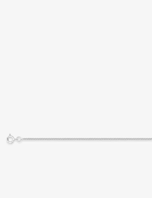 Collier gourmette diamantée en argent 925 ‰ rhodié SO OR