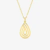 Collier goutte fantaisie or jaune 375‰ SO OR