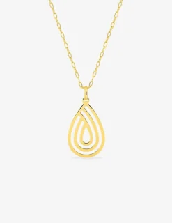Collier goutte fantaisie or jaune 375‰ SO OR