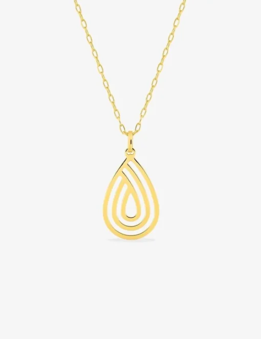 Collier goutte fantaisie or jaune 375‰ SO OR