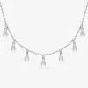 Collier gouttes argent 925‰ rhodié SO OR