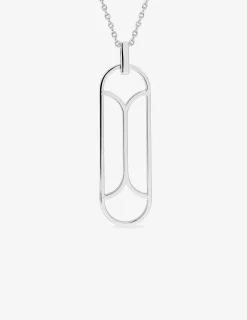 Collier graphique Argent 925‰ rhodié SO OR