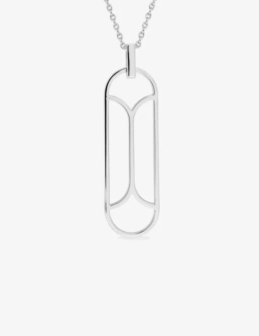 Collier graphique Argent 925‰ rhodié SO OR