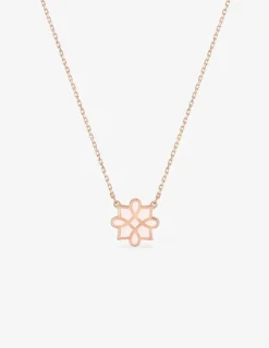 Collier Harmonie Or rose 375‰ et laque ivoire SO OR