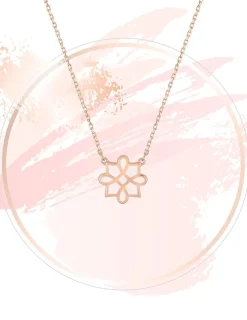 Collier Harmonie Or rose 375‰ et laque ivoire SO OR