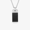 Collier homme acier plaque motifs croix SO OR