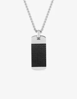 Collier homme acier plaque motifs croix SO OR