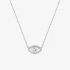 Collier œil argent 925‰ rhodié et oxyde de zirconium SO OR