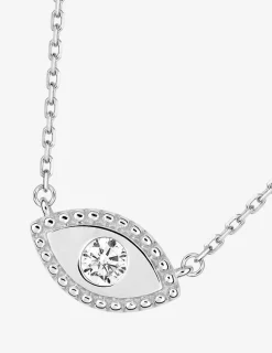 Collier œil argent 925‰ rhodié et oxyde de zirconium SO OR