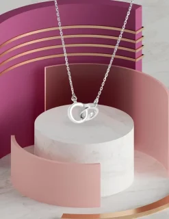 Collier Je te tiens or blanc 750‰ SO OR