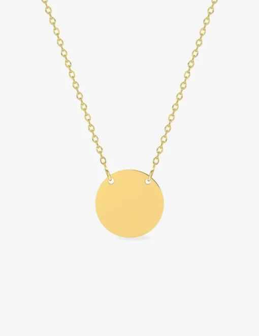 Collier jeton en plaqué or SO OR