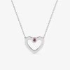 Collier Love or blanc 750‰ et saphir rose SO OR
