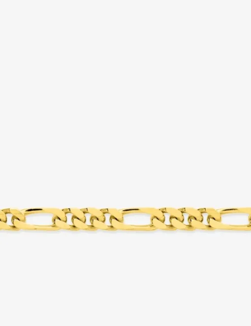 Collier maille alternée 1+3 6 mm plaqué or SO OR