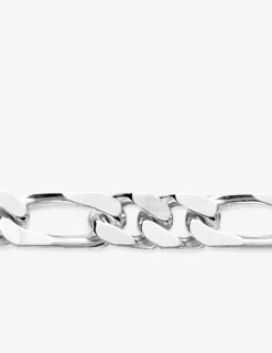 Collier maille alternée 1+2 argent 925‰ rhodié 7 mm SO OR