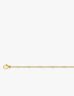 Collier maille boules en acier doré SO OR