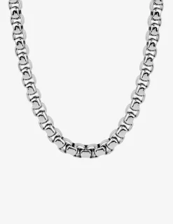 Collier maille fantaisie en acier SO OR