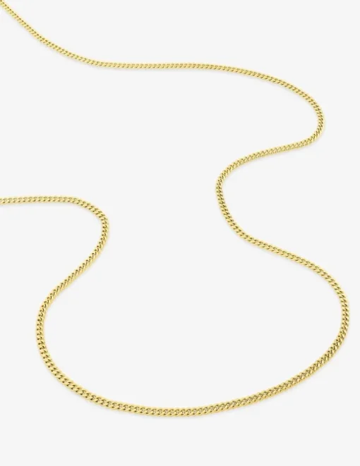 Collier maille gourmette diamantée 1,70 mm or jaune 375‰ SO OR