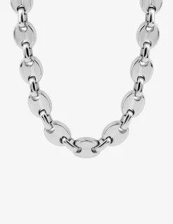 Collier maille grain de café 8 mm acier SO OR