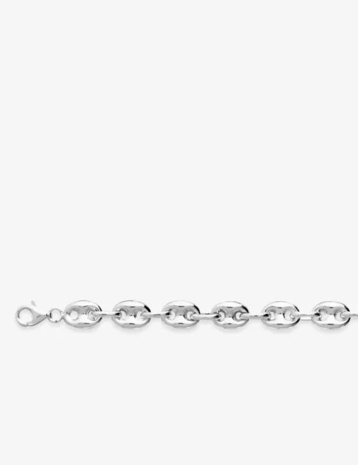 Collier maille grain de café en argent 925‰ rhodié SO OR