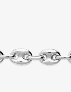 Collier maille grain de café en argent 925‰ rhodié SO OR
