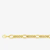 Collier maille jaseron acier doré SO OR