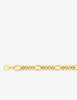 Collier maille jaseron acier doré SO OR