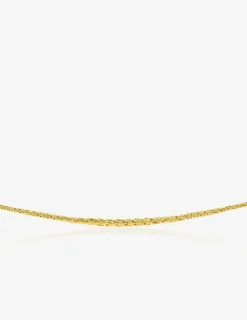 Collier maille palmier or jaune 375 ‰ centre 4 mm SO OR