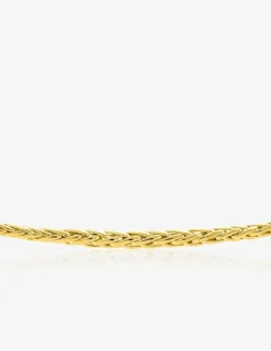 Collier maille palmier or jaune 375 ‰ centre 4 mm SO OR