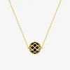 Collier Mélodie Or jaune 375‰ et laque noir de Jais SO OR
