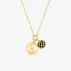 Collier Mélodie Or jaune 375‰ laque ivoire et noir de Jais SO OR