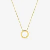 Collier motif anneau or jaune 375 ‰ SO OR