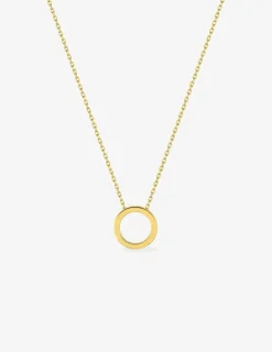 Collier motif anneau or jaune 375 ‰ SO OR