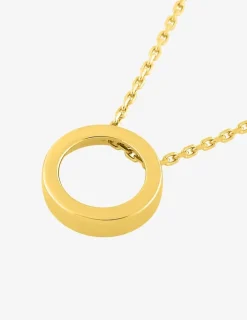 Collier motif anneau or jaune 375 ‰ SO OR
